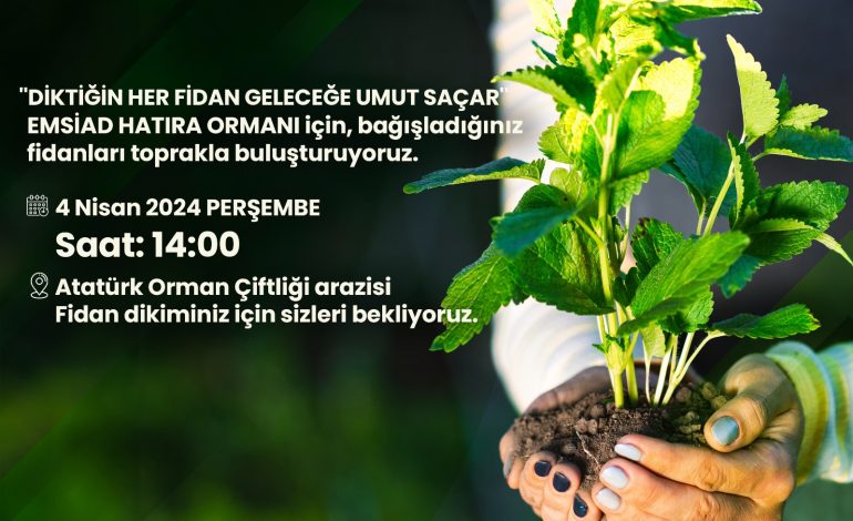 ”EMSİAD HATIRA ORMANI” FİDAN DİKİM ETKİNLİĞİ
