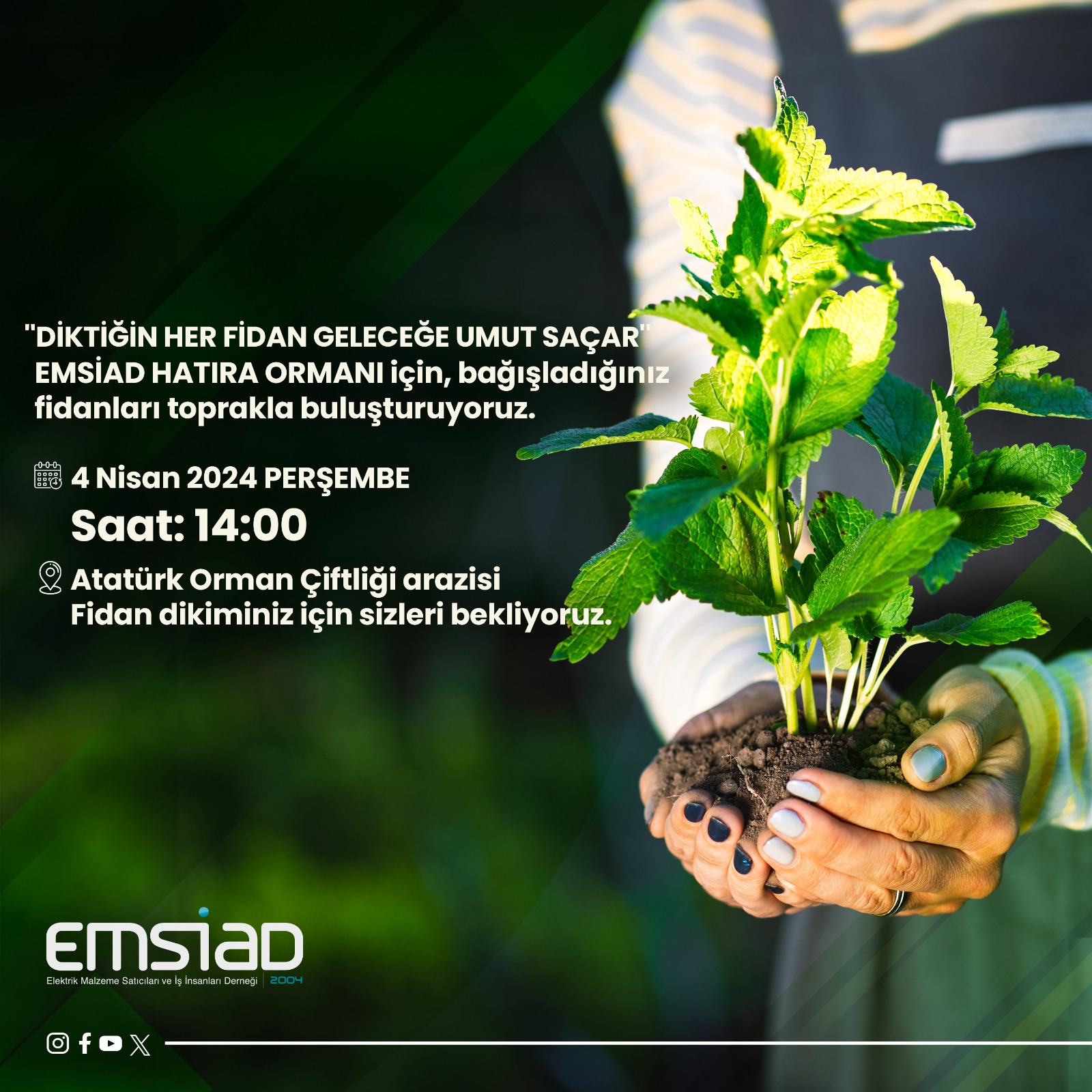 ”EMSİAD HATIRA ORMANI” FİDAN DİKİM ETKİNLİĞİ